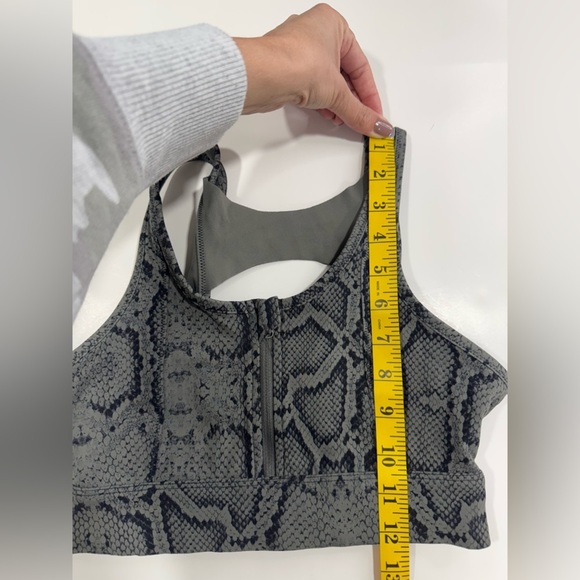 Varley Zip Sports Bra in Black Python Sz XS - Picture 8 of 12